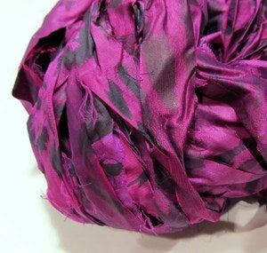 Image of Purple: Jersey Girl Reclaimed Silk Ribbon