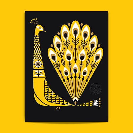 Image of Peacock-Yellow