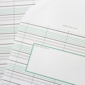 Image of Grey Ledger Stationery - Set of 20 sheets