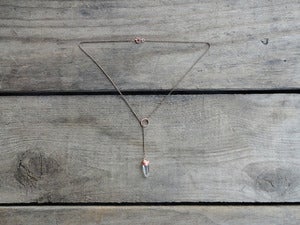 Image of OLIVIA'S LOVELY LARIAT - necklace (white quartz)