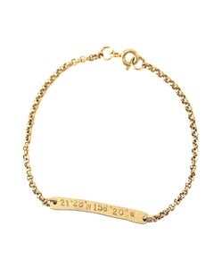 Image of Coordinate Bar Chain Bracelet