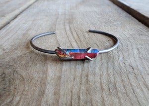 Image of ASTRID'S TREASURE - bangle (rainbow quartz)