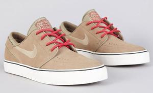 Image of NIKE SB Stefan Janoski "khaki hyper red"