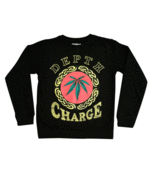 Image of DEPTH CHARGE CREWNECK SWEATSHIRT - Black