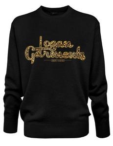 Image of Logan Garments Printed Crew Neck Jumper (BLACK LP)