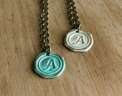 Image of A- E Letter Initial Necklaces 