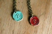 Image of P -T Alphabet Initial Necklace 