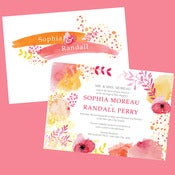 Image of Watercolor Garden Wedding Invitation Suites