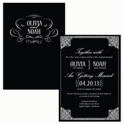 Image of Hollywood Indulgence (Art Deco Inspired) Invitation Wedding Suite