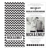 Image of Pretty in Pattern: Cheveron Invitation Wedding Suite