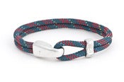 Image of Herren Armband Tampen blau-rot / Men’s bracelet rope blue-red