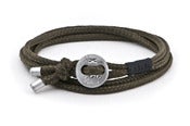 Image of Herren Armband Cross Reepschnur Military oliv / Men’s bracelet Cross rope olive