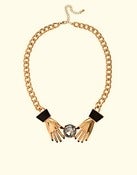 Image of Hands Holding Stone Collar Necklace