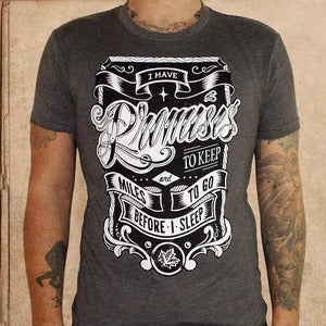 Image of promises to keep - brown - discharge inks - unisex