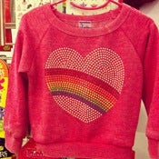 Image of Raglan Heart Sweatshirt