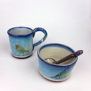 Image of Small Blue Tit, Robin, Song Thrush or Blackbird Bowl