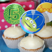 Image of Printable Buzz Lightyear, Woody, Jessie Toy Story Cupcake Toppers and friends