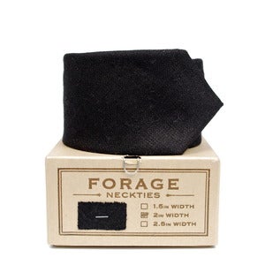 Image of black tie {necktie} 2"