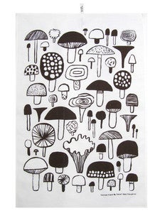 Image of Kauniste Kitchen towel 'Sienet' by Matti Pikkujämsä