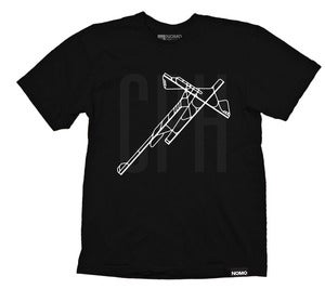 Image of CPH: Copenhagen Airport Underlay Code T-Shirt