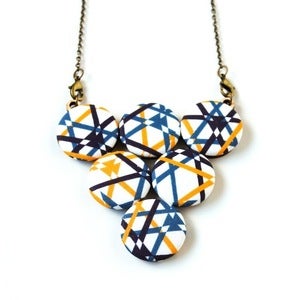 Image of Primary Pop Geometric Lines Statement Necklace