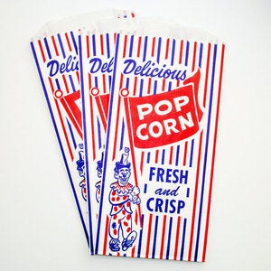 Image of Retro Styled Popcorn Bags