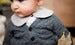 Image of Grey collar with pearls