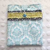 Image of ipad case - turquoise damask 