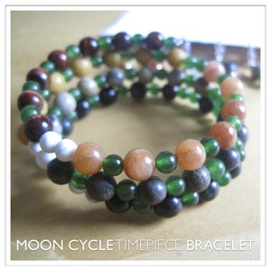 Image of Moon Cycle Timepiece Bracelet | Stone | One of a Kind | #1231