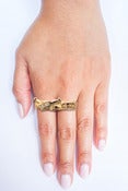 Image of HELLZ x MISSWAX "BRAWLIN" BAR RING
