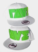 Neon ΓΔVΣ® Logo NewEra® Cap <br>White+<em>NEON</em> Green