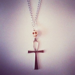 Image of Ankh & Skull Necklace