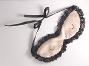 Image of Champagne silk Retro Kitty silk Blindfold - Sensious