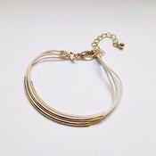 Image of Leather & Tube Bracelet