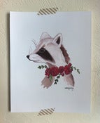 Image of floral raccoon