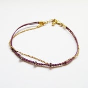 Image of Petite Braided Crystal Bracelet 