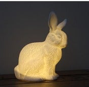 Image of Bone China Bunny Lamp