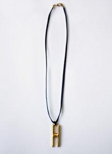 Image of Letters Necklace H