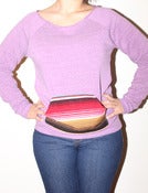 Image of Ladies cutoff sweater (violet)