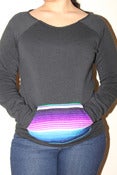 Image of Ladies cutoff sweater (black)
