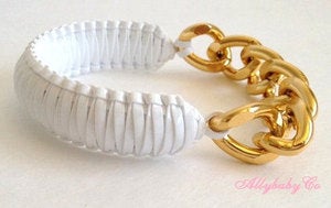 Image of White Chain Bracelet