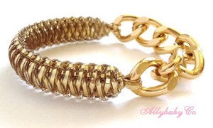 Image of Gold Chain Cobra Bracelet