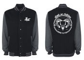 Image of 'Born To Fight' Varsity Jacket (Black and Charcoal)