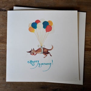 Image of Birthday Card ~ The Balloon Dog