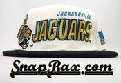 Image of Vintage Deadstock Jacksonville Jaguars Sports Specialties Shadow Snapback Hat Cap