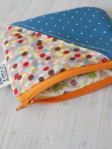 Image of Stars + Confetti square zipped pouch
