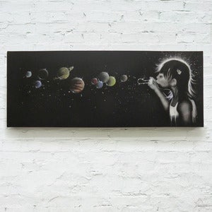 Image of miss universe -canvas (hand painted)