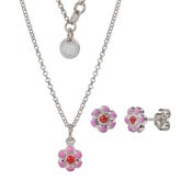 Image of Pink Daisy Love Jewellery Set