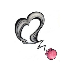 Image of Ink Heart Greeting Card