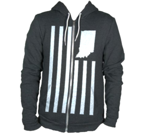 Image of USI Flag Dark Grey Hoodie